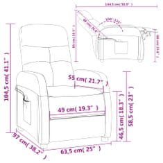 Vidaxl Elektrické sklápacie masážne kreslo bledosivé látka