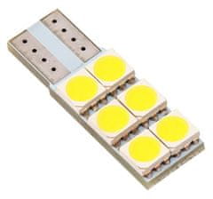 SEFIS LED žiarovka 501 W5W T10 12V 6SMD biela