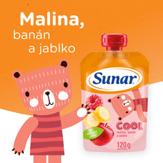 Sunar Cool ovocná kapsička malina, banán, jablko 12 x 120 g