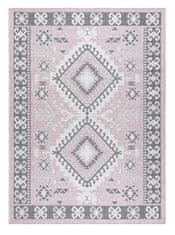 Dywany Łuszczów Kusový koberec Sion Sisal Aztec 3007 pink/ecru – na von aj na doma 80x150