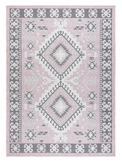 Dywany Łuszczów Kusový koberec Sion Sisal Aztec 3007 pink/ecru – na von aj na doma