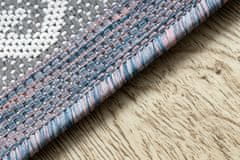 Dywany Łuszczów Kusový koberec Sion Sisal Aztec 3007 blue/pink/ecru – na von aj na doma 80x150