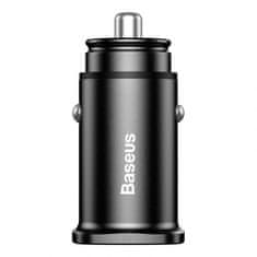 BASEUS Car Charger Square metal A + A 30W Dual QC3.0 (SCP.AFC) čierna (CCALL-DS01)