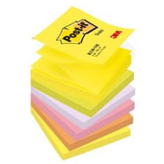 Post-It Z-bloček 76x76 neónové farby, 6 bločkov po 100 lístkov