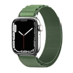 Techsuit Remienok na hodinky (W037) - Apple Watch 1/2/3/4/5/6/7/8/SE/SE 2/Ultra (42/44/45/49 mm) - Army Green