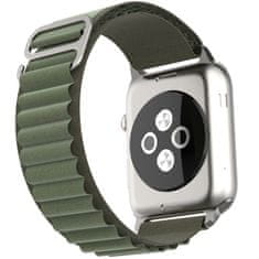 Techsuit Remienok na hodinky (W037) - Apple Watch 1/2/3/4/5/6/7/8/SE/SE 2/Ultra (42/44/45/49 mm) - Army Green