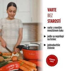 Rosmarino Nízkotlakový hrniec s chytrou pokrývkou 5 l - 24 cm, Varte o 50% rýchlejšie!