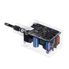 BASEUS CCSUPP-E01 Super Si Quick Nabíjačka USB + USB-C 30W Black