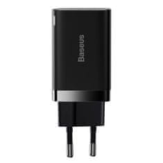 BASEUS CCSUPP-E01 Super Si Quick Nabíjačka USB + USB-C 30W Black