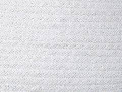 Beliani Sada 2 bavlnených košíkov biela PANJGUR