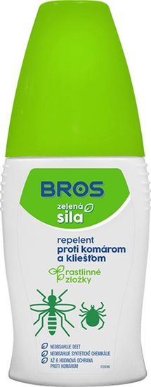 BROS Sprej Bros, proti komárom a kliešťom, repelentný, restlinné zložky, 50 ml