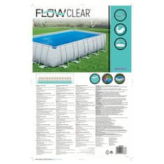 Vidaxl Bestway Solárna bazénová plachta Flowclear obdĺžniková 703x336cm modrá