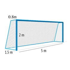 Luxsol Futbalová sieť pre dorasť 4 mm/#120 mm. ROZMERY 5X2X0,8X1,5 m