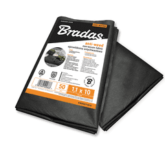 Bradas Agrovláknina 50g/m² čierna proti burine, 10x0,8m