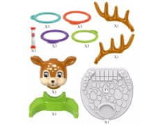 KECJA Ringo Hoop Throwing Game, Deer + Hoops, Deer Ring Game