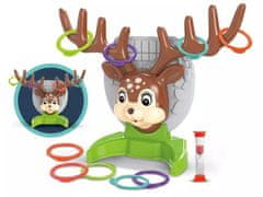 KECJA Ringo Hoop Throwing Game, Deer + Hoops, Deer Ring Game