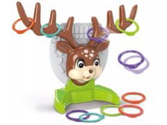 KECJA Ringo Hoop Throwing Game, Deer + Hoops, Deer Ring Game