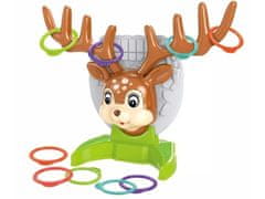 KECJA Ringo Hoop Throwing Game, Deer + Hoops, Deer Ring Game