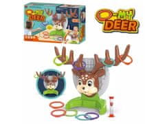 KECJA Ringo Hoop Throwing Game, Deer + Hoops, Deer Ring Game