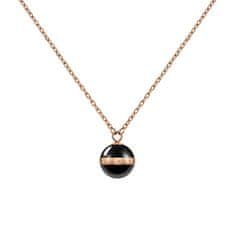 Daniel Wellington Pôvabný náhrdelník s príveskom z čiernej keramiky Aspiration DW00400156
