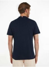 Tommy Hilfiger Tmavomodré pánske tričko Tommy Hilfiger Arched Tee L