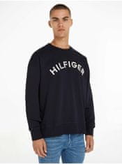 Tommy Hilfiger Tmavomodrá pánska mikina Tommy Hilfiger Arched Crew XXL