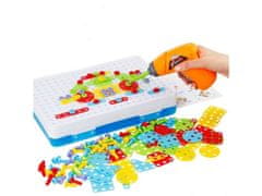 KECJA Vzdelávacie puzzle, kreatívna mozaika, skrutkovač 151 El Construction Set