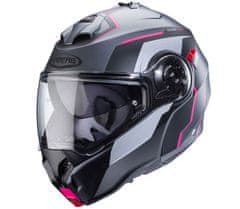 Caberg Helma na moto Duke Evo Move matt gun metal/black/fuchsia vel.M