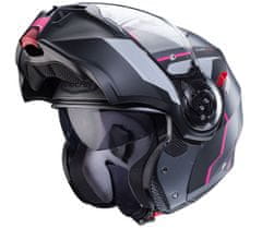 Caberg Helma na moto Duke Evo Move matt gun metal/black/fuchsia vel.M