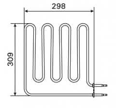 HARVIA Vykurovacie teleso, špirála pre saunové kachle BC80 (E), 2670W/230V
