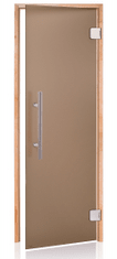 Horavia Dvere saunové "A" Premium 8x21 Satin Bronze 790x2090 mm Jelša