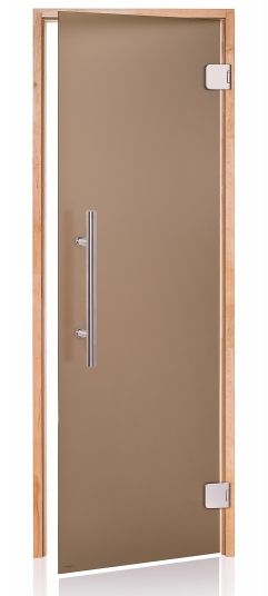 Horavia Dvere saunové "A" Premium 8x19 Satin Bronze 790x1890 mm Jelša