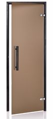 Horavia Dvere saunové "A" 8x19 Satin Bronze 790x1890 mm Black