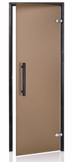 Horavia Dvere saunové "A" 9x19 Satin Bronze 890x1890 mm Black