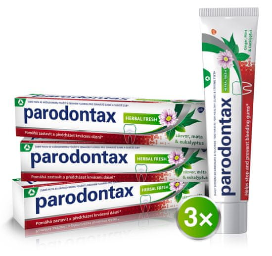 Parodontax Herbal Fresh zubná pasta 3x 75 ml