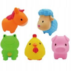 Luxma gumové hračky hračka do kúpeľky rôzne farby farma 0012