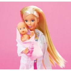 SIMBA Steffi Love bábika pediatra s bobríkmi 17 akc.