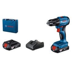 BOSCH Professional GSR 185-LI aku vŕtací skrutkovač 18V 2x2.0Ah kufor