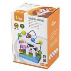 Viga Toys Drevené bludisko Motor Loop Little Cow