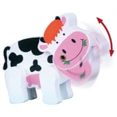 Viga Toys Drevené bludisko Motor Loop Little Cow