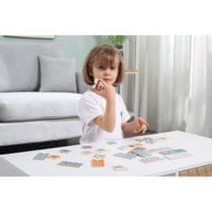 Viga Toys PolarB Montessori drevené číselné puzzle Čísla