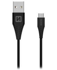 SWISSTEN Dátový Kábel Usb / Micro Usb 1,5 M Čierny (6,5Mm)