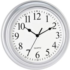 SEGNALE Nástenné hodiny ručičkové 22,5 cm strieborný rám