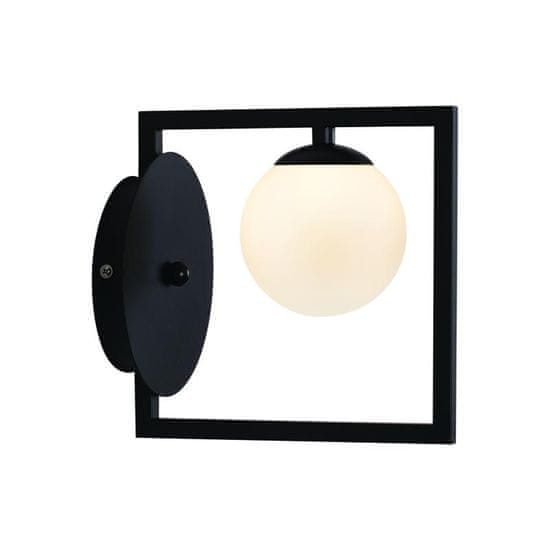 ACA ACA Lighting nástenné svietidlo 1xG9 QUADRO čierna plus biela 22X15X20CM OD91221W