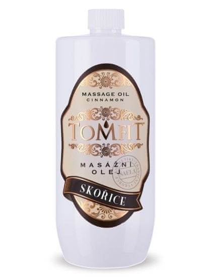 TOMFIT masážny olej - škorica - 1l