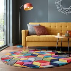 Flair Kusový koberec Spectrum Dynamic Multi kruh 160x160 (priemer) kruh
