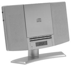 Denver MC-5220SILVER - Mikro systém s CD prehrávačom a FM rádiom, diaľkové ovládanie pre CD.