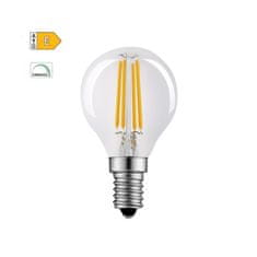 Diolamp LED Filament Mini Globe žiarovka číra P45 5W/230V/E14/2700K/680Lm/360°