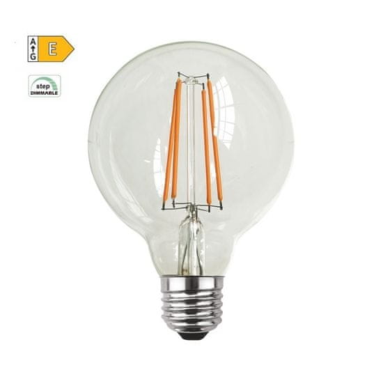 Diolamp LED Globe Filament žiarovka číra G95 10W/230V/E27/2700K/1220Lm/360°/Step Dim