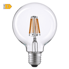 Diolamp LED Globe Filament žiarovka číra G125 8W/230V/E27/4000K/1010Lm/360°